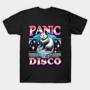 Funny Opossum Meme Panic Anxiety, Disco Funny Saying Humor T-Shirt